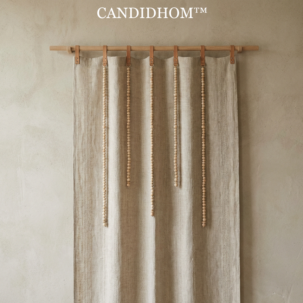 Sandstone Artisan Tassel Curtain Panel